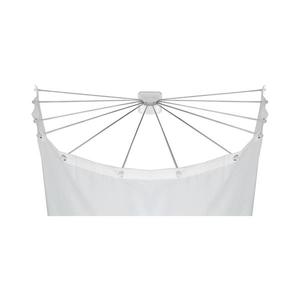 WENKO 23863100 - Suport de duș 96x72 cm oțel inoxidabil/alb imagine