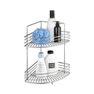 WENKO 16821100 - Etajeră de colț MILANO, 31, 5 x 37 cm, crom lucios imagine