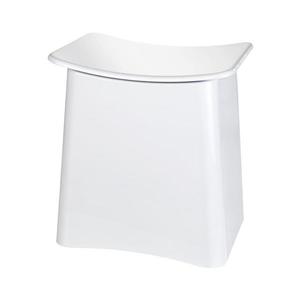 WENKO 22949100 - Taburet WING 45 x 48 cm alb/negru imagine