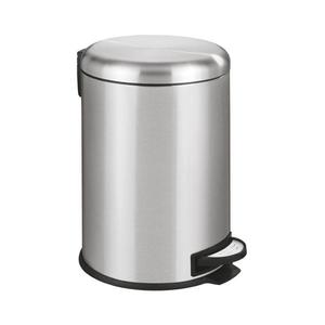 WENKO 22704100 - Coș LEMAN 30, 5x44 cm inox/satinat/negru imagine
