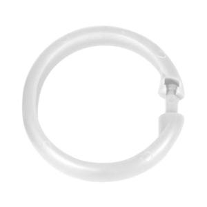 WENKO 19194100 - Inele pentru perdea de duș LYGE, 6x6 cm, albe imagine