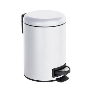 WENKO 22142800 - Coș LEMAN 17x25 cm alb/negru imagine