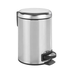 WENKO 22444100 - Coș LEMAN 17x25 cm inox/argintiu/negru imagine