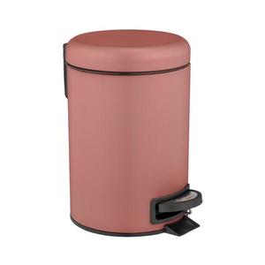 WENKO 25155100 - Coș de gunoi LEMAN 17x25 cm roz/negru imagine