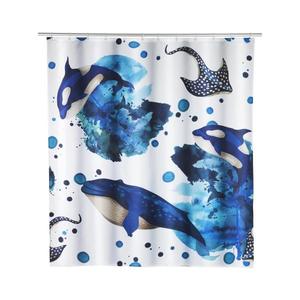 WENKO 25749100 - Perdea de duș AQUARIS, 180 x 200 cm, multicoloră imagine
