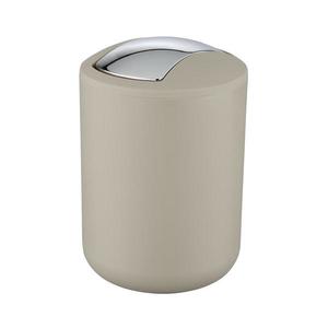 WENKO 21221100 - Coș de gunoi BRASIL 14x21 cm bej/crom lucios imagine