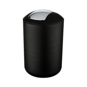 WENKO 21212100 - Coș BRASIL 19, 5 x 31 cm, negru/crom lucios imagine