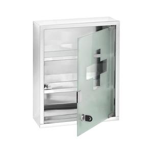 WENKO 22924100 - Trusă de prim-ajutor 30 x 40 cm, oțel inoxidabil/argintiu imagine