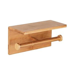 WENKO 24745100 - Suport pentru hârtie igienică BAMBUSA, 25 x 13 cm, maro imagine