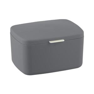WENKO 23981100 - Cutie de depozitare BARCELONA 19, 5x16 cm antracit/crom lucios imagine