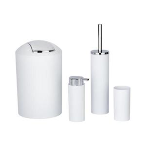 WENKO 24077800 - Set CALVO, 6, 5 x 13 cm, alb/crom lucios imagine