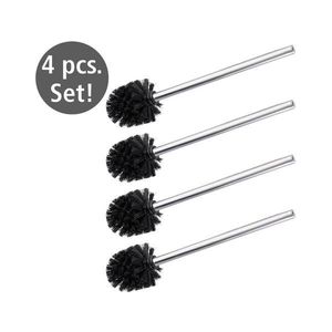 WENKO 24089800 - Perie WC 8x35 cm, inox/argintiu/negru imagine