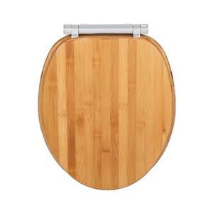 WENKO 25224100 - Capac WC BAMBOUSA, 34, 5 x 40, 5 cm, maro/argintiu imagine