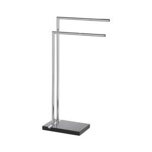 WENKO 20461100 - Suport pentru prosoape NOBLE, 45, 5 x 82 cm, crom/negru imagine