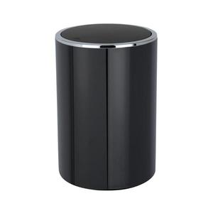 WENKO 22558100 - Coș INCA 18, 5 x 25, 5 cm, negru/crom lucios imagine