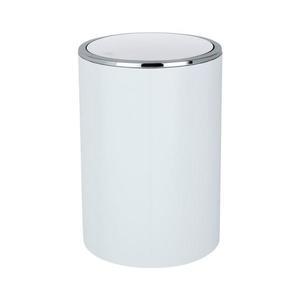 WENKO 22554100 - Coș INCA, 18, 5 x 25, 5 cm, alb/crom lucios imagine