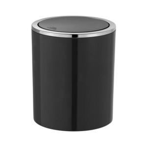 WENKO 23934100 - Coș INCA, 14 x 16, 8 cm, negru/crom lucios imagine