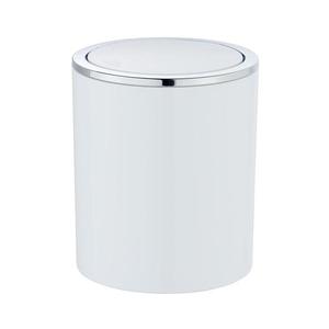 WENKO 23930100 - Coș INCA 14x16, 8 cm alb/crom lucios imagine