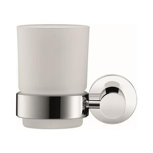 Duravit 99191000 - Suport pentru periuțe de dinți D-CODE pentru montare pe perete, stânga, crom lucios imagine