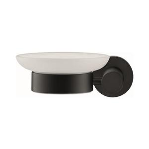 Duravit 99174600 - Săpunieră de perete D-CODE, stânga, negru mat imagine