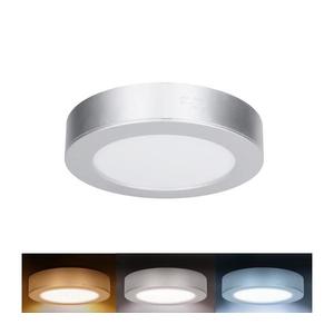 Panou LED 2 în 1 WD240-S - 12 W, 230 V, 3000/4000/6000 K, Ø17 cm, IP54, argintiu imagine
