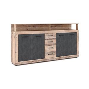 Comodă RUNA, maro deschis/antracit imagine