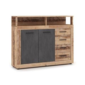 Comodă RUNA, maro deschis/antracit imagine