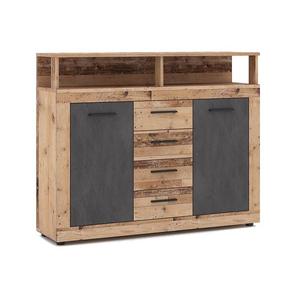 Comodă RUNA, maro deschis/antracit imagine