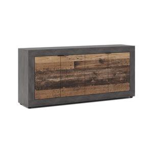 Comodă RUNEA, maro închis/antracit imagine