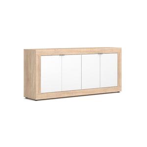 Comodă RUNEA, stejar sonoma/alb imagine