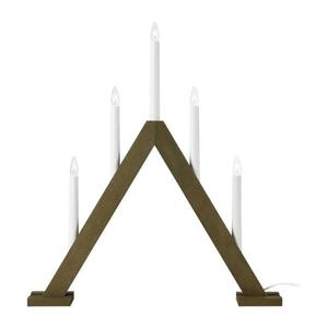 Markslöjd 706224 - Candelabru de Crăciun ARIELE 5xE10/3W/230V pin/maro imagine