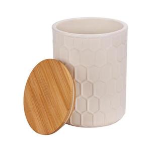 WENKO 54222100 - Cutie de depozitare MAYA 13x17 cm alb/maro imagine