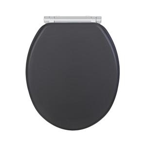 WENKO 25218100 - Capac WC MORRA, 35 x 42 cm, antracit/argintiu imagine