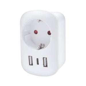 PA03USA - Adaptor de călătorie pentru SUA, 230V, 2x USB-A + 1x USB-C imagine