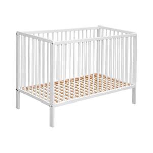 Pătuț pentru bebeluși COSING 120 x 60 cm fag/alb imagine