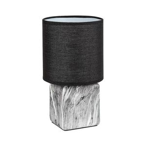 Rabalux 74068 - Lampă de masă NALISA, 1xE14/40W/230V, neagră/decor marmură imagine