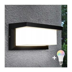 Aplică LED RGBW de exterior NEELY, dimabilă, 1xE27/9W/230V, IP54, negru imagine