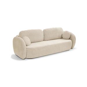 Canapea extensibilă cu 3 locuri OLBIA, bej imagine