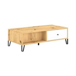 Masă de cafea SULA, stejar artisan/alb imagine