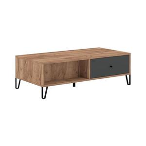 Masă de cafea SULA, stejar craft/negru imagine