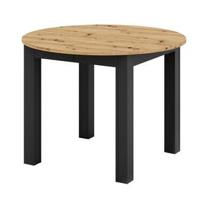 Masă extensibilă de dining WILY, stejar artisan/negru imagine