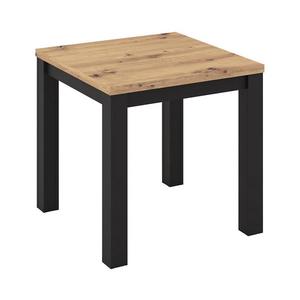 Masă de dining extensibilă ZARO, stejar artisan/negru imagine