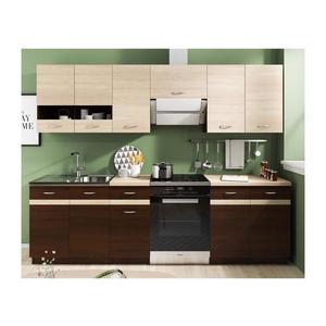 Set mobilier de bucătărie VALERIA 240 cm, stejar sonoma/maro imagine