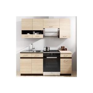 Bucătărie VALERIA 180 cm, maro/sonoma stejar imagine