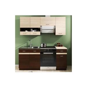 Bucătărie VALERIA 180 cm, stejar sonoma/maro imagine