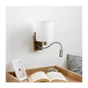 Lampă LED de perete Brilagi NUBILA 1xE27/25W/230V + LED/3W alamă/alb imagine