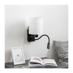Lampă LED de perete Brilagi NUBILA 1xE27/25W/230V + LED/3W negru/alb imagine