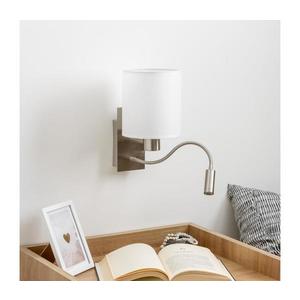 Lampă LED de perete Brilagi NUBILA 1xE27/25W/230V + LED/3W crom mat/alb imagine