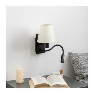 Lampă LED de perete Brilagi NUBILA 1xE27/25W/230V + LED/3W negru/crem imagine