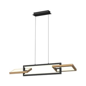 Lustră LED dimabilă pe cablu Wofi 7022-306 MATERA LED/30W/230V negru/maro imagine